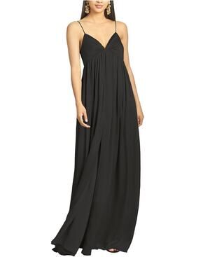 Sachin & Babi Black Jessica Gown Dress Size 8 NWT Empire Waist Timeless Classy